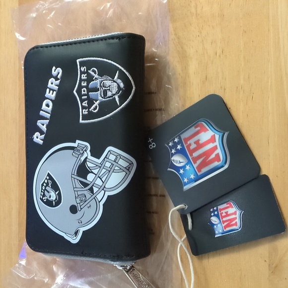 Loungefly Handbags - Loungefly Las Vegas Raiders Zip Around Wallet